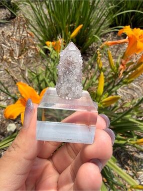 Natural Spirit Quartz Cluster Point | Cactus Quartz Crystal,A548